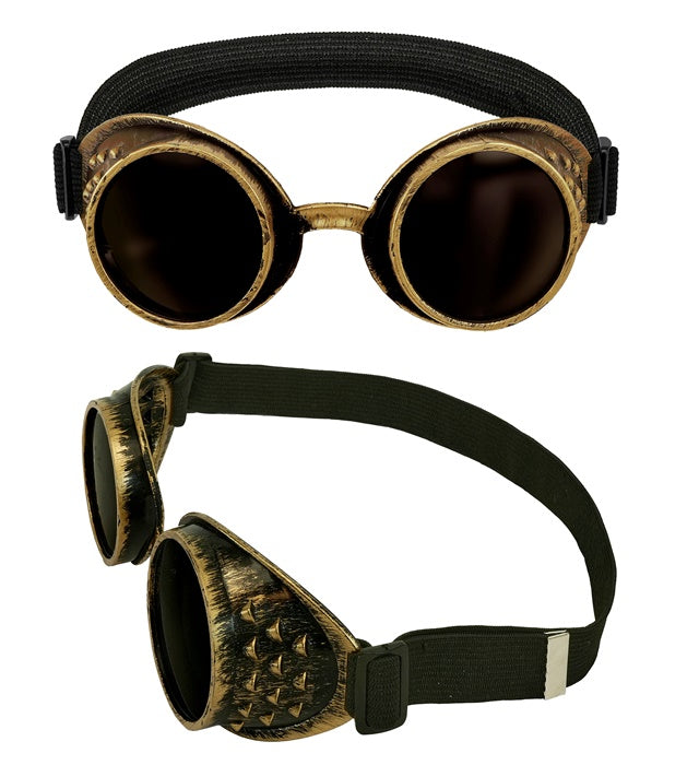 Goggles Steampunk Antique Gold