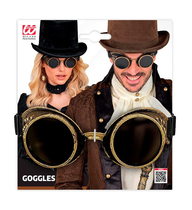 Goggles Steampunk Antique Gold