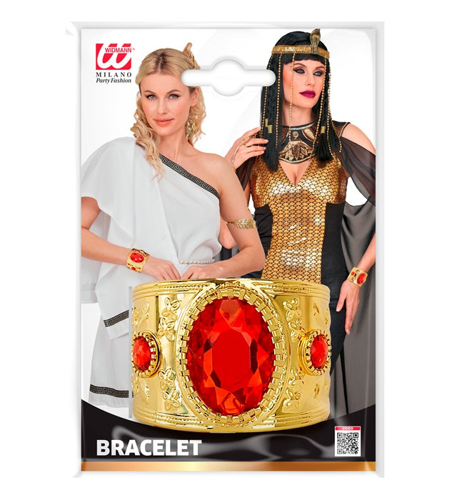 Bracelet Gold With Gemstone Ruby