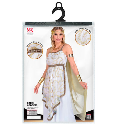 Greek Goddess  Toga Dress, Bracelets, Laurel Wreath 