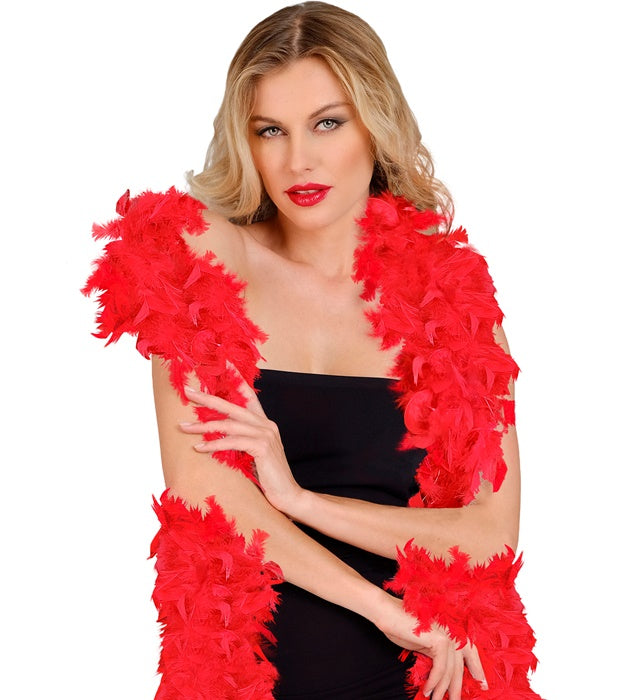 Red Feather Boa - 1,80 M - 80 G