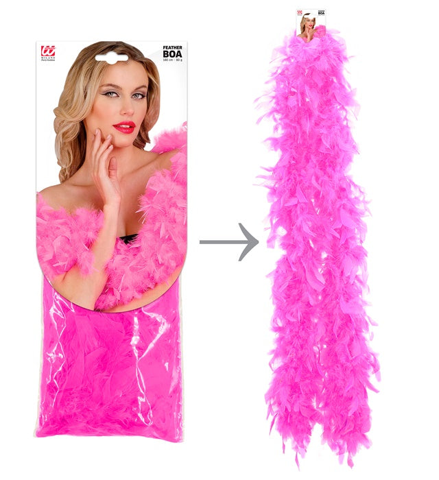 Pink Feather Boa - 1,80 M - 80 G