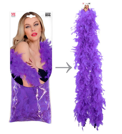 Purple Feather Boa - 1,80 M - 80 G