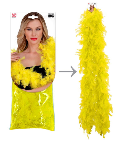 Yellow Feather Boa - 1,80 M - 80 G
