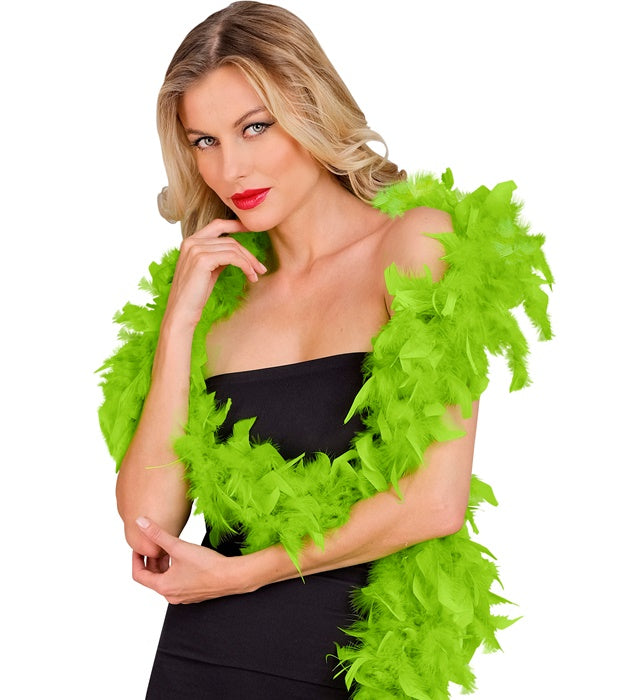 Lime Feather Boa - 1,80 M - 80 G