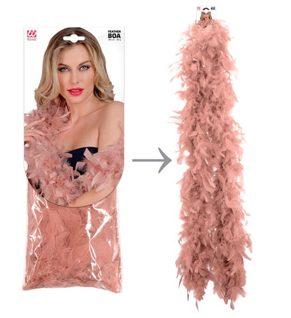 Antique Rose Feather Boa - 1,80 M - 80 G