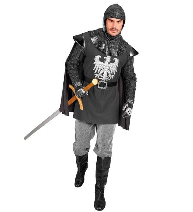 Knight  Coat With Cape, Belt, Hood 