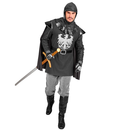 Knight  Coat With Cape, Belt, Hood 