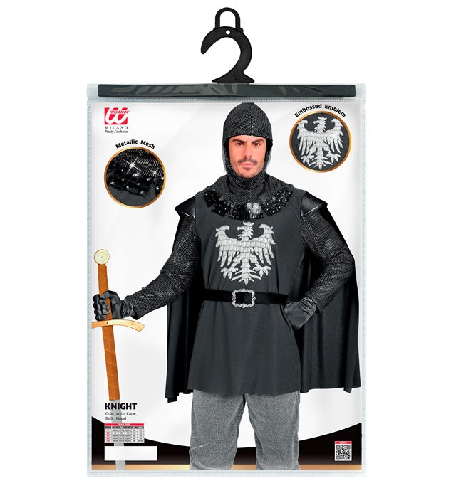 Knight  Coat With Cape, Belt, Hood 