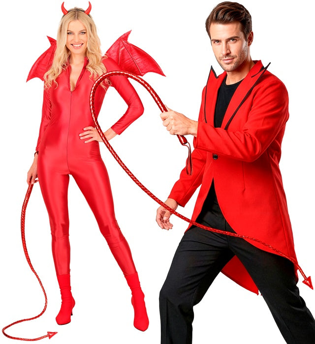 Whip Devil Tail Red 180 Cm