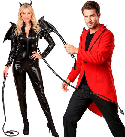 Whip Devil Tail Black 180 Cm