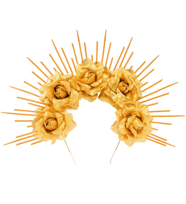 Halo Spiked With Roses Gold