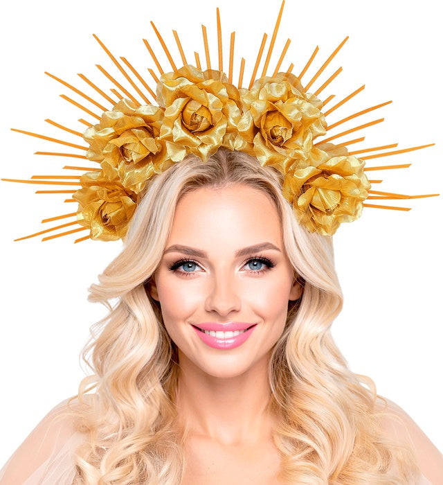 Halo Spiked With Roses Gold
