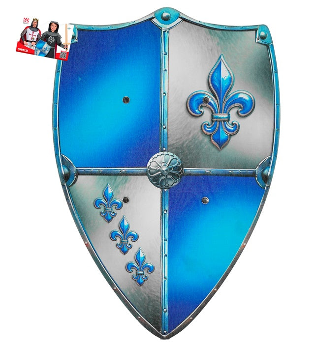 Shield Fleur-De-Lis Wooden 50X32 Cm 