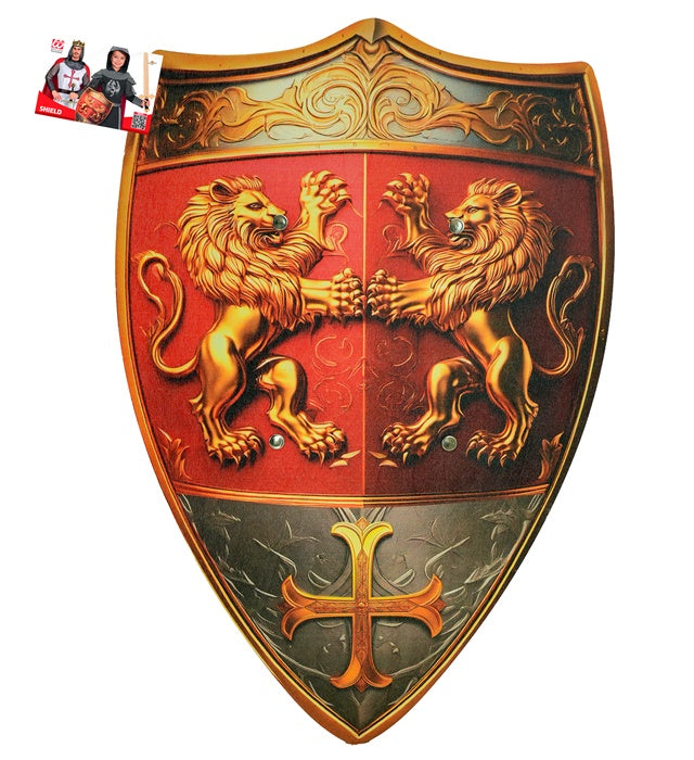 Shield Lionheart Wooden 50X32 Cm 
