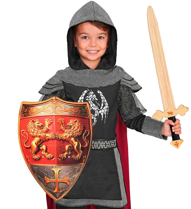 Shield Lionheart Wooden 50X32 Cm 