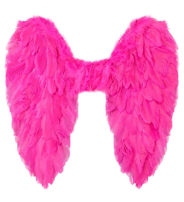 Pink Foldable Feather Wings 50X50 Cm