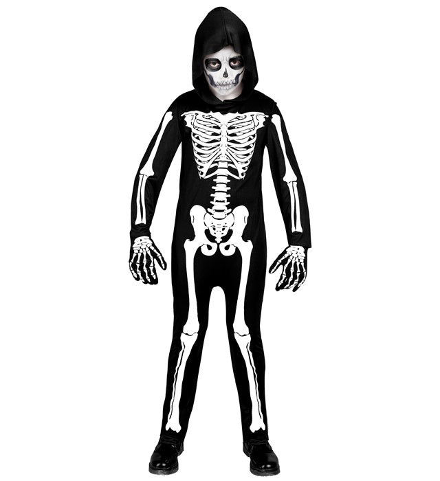 Skeleton  Hooded Jumpsuit 