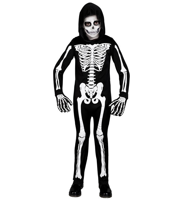 Skeleton  Hooded Jumpsuit 
