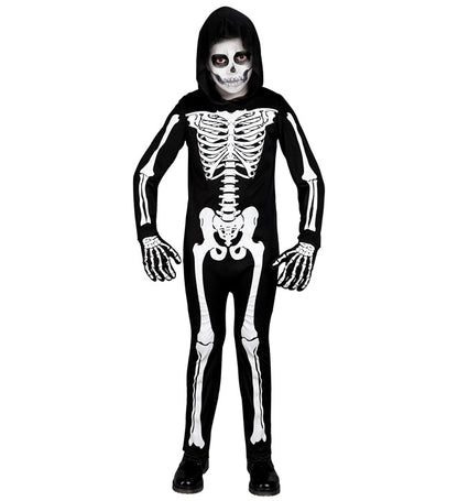 Skeleton  Hooded Jumpsuit 