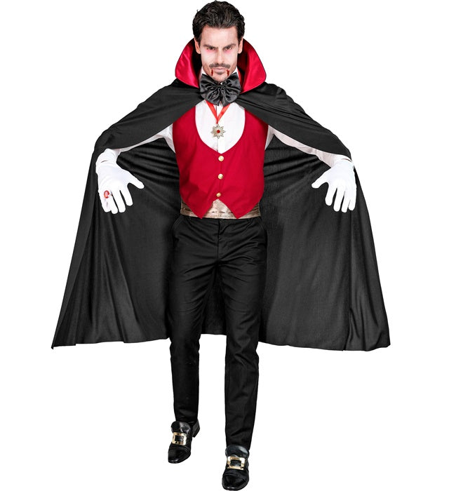 Vampire  Vest, Cummerbund, Bow Tie, Necklace With Medallion, Gloves, Cape 