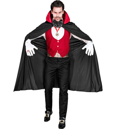 Vampire  Vest, Cummerbund, Bow Tie, Necklace With Medallion, Gloves, Cape 