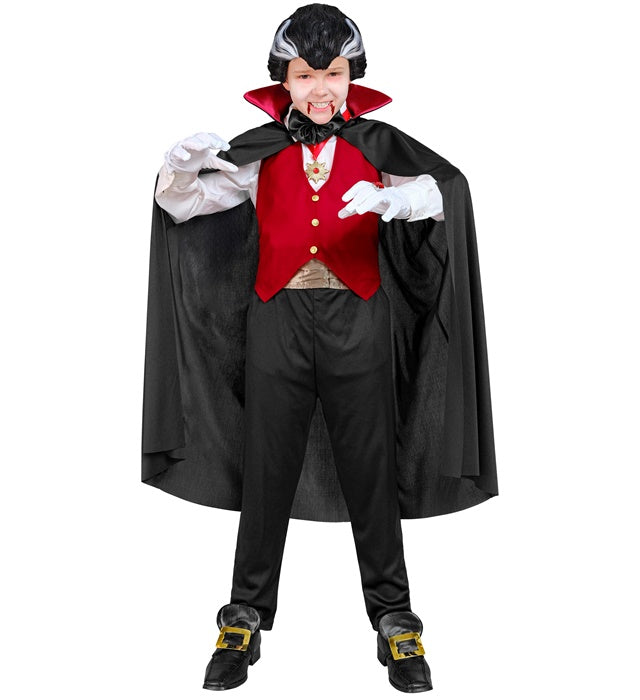 Vampire  Vest, Cummerbund, Bow Tie, Necklace With Medallion, Gloves, Cape 