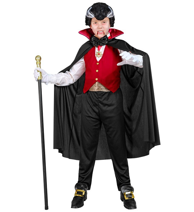 Vampire  Vest, Cummerbund, Bow Tie, Necklace With Medallion, Gloves, Cape 