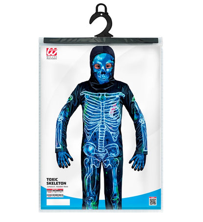 Toxic Skeleton  Jumpsuit, Hooded Mask 