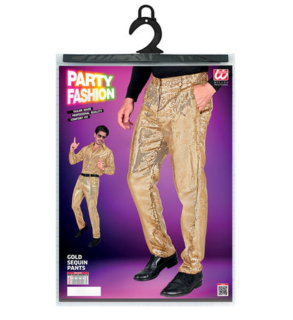 Party Fashion Pants  Gold Sequin Pants 