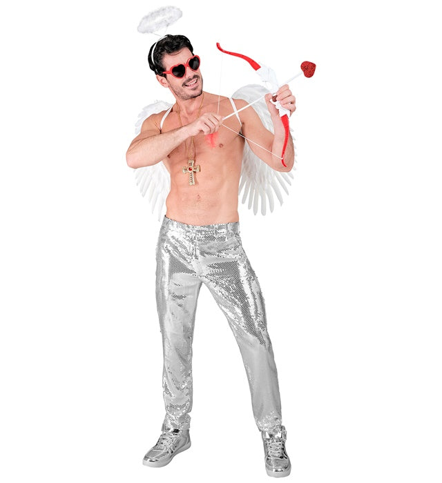 Party Fashion Pants  Silver Sequin Pants 