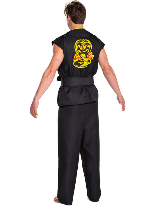 Cobra Kai Classic Costume Adult Black Trousers Top and Belt 2