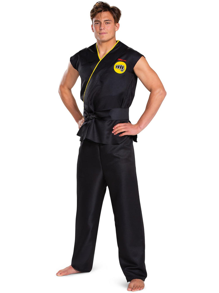 Cobra Kai Classic Costume Adult Black Trousers Top And Belt