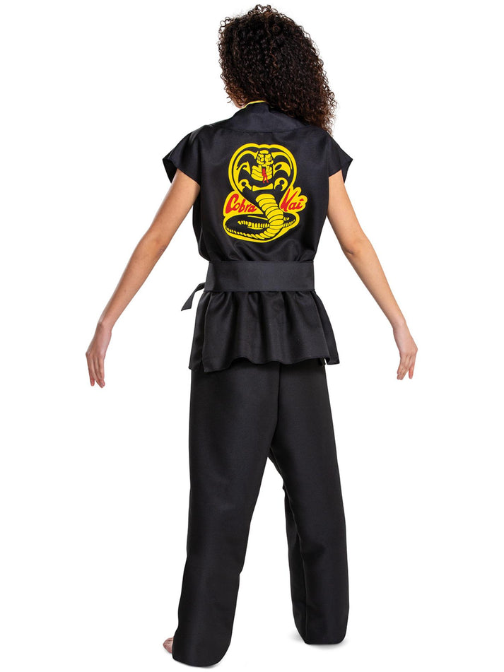 Cobra Kai Classic Costume Adult Black Trousers Top And Belt