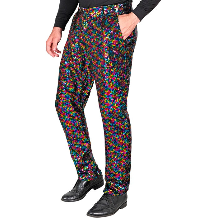 Party Fashion Pants  Multicolor Sequin Pants 