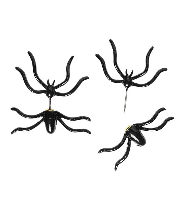 Pairs Of Spider Through The Ear Earrings