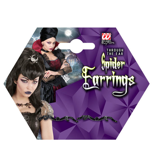 Pairs Of Spider Through The Ear Earrings