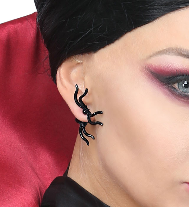 Pairs Of Spider Through The Ear Earrings