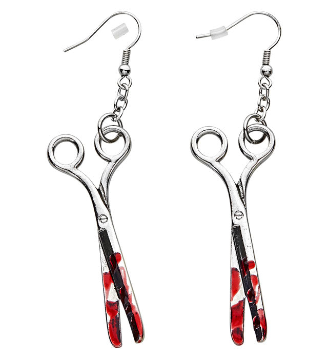 Pairs Of Bloody Scissors Earrings