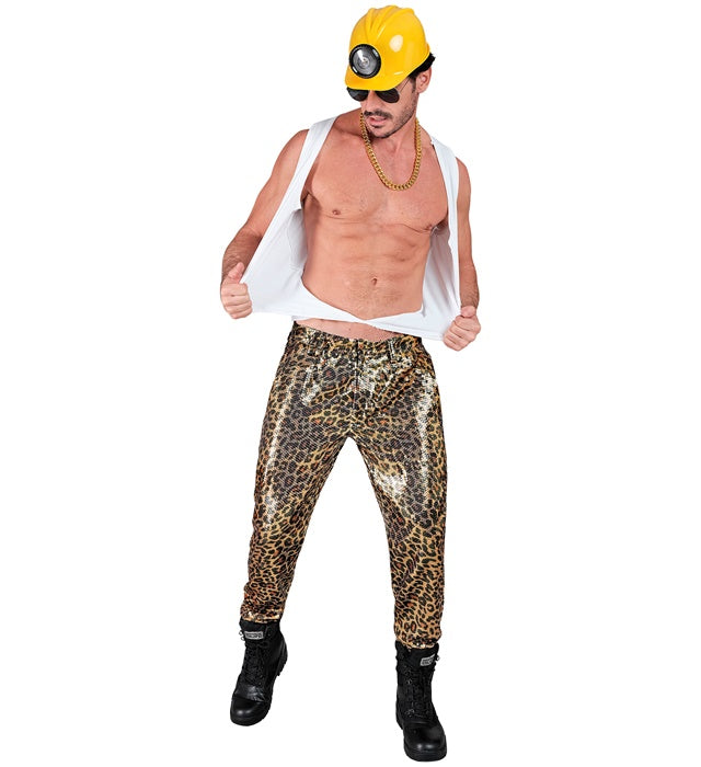 Party Fashion Pants  Animalier Leopard Sequin Pants 