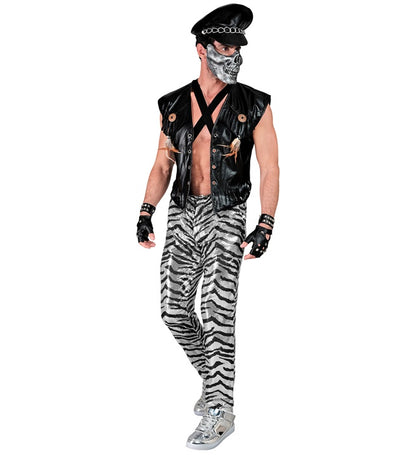 Party Fashion Pants  Animalier Zebra Sequin Pants 