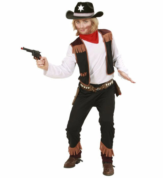 Cowboy  Shirt With Vest, Pants, Bandana 