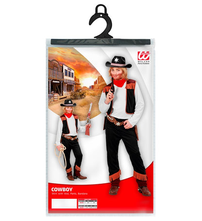Cowboy  Shirt With Vest, Pants, Bandana 