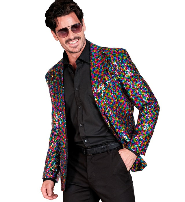 Party Fashion Jacket  Multicolor Sequin Jacket 