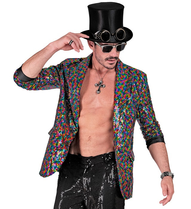 Party Fashion Jacket  Multicolor Sequin Jacket 