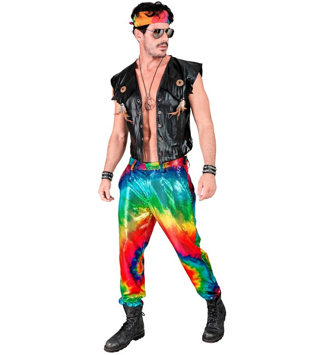 Party Fashion Pants  Tie Dye Sequin Pants 