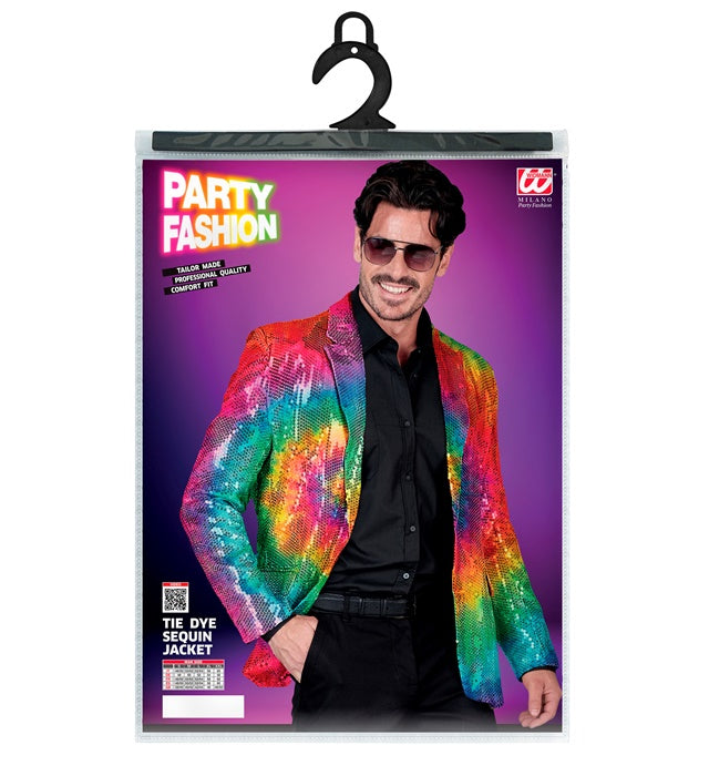 Party Fashion Jacket  Tie Dye Sequin Jacket 