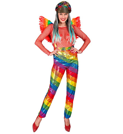 Party Fashion Pants  Rainbow Sequin Pants 