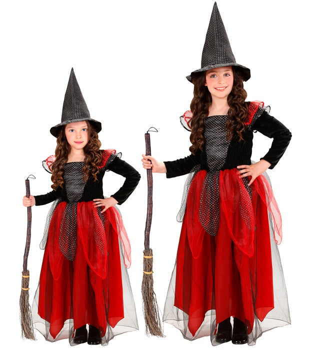 Witch Black/Burgundy -  Dress, Hat 