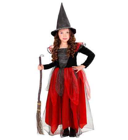 Witch Black/Burgundy -  Dress, Hat 